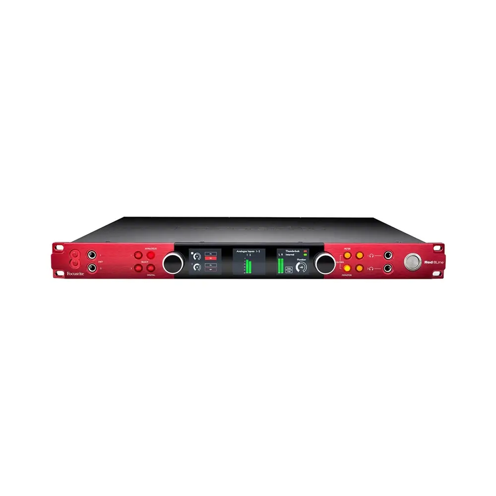 focusrite-red-8line-2.webp Focusrite Red 8Line Rackmount 58 Giriş, 64 Çıkışlı Thunderbolt™ 3 Ses Arayüzü - Görsel 1