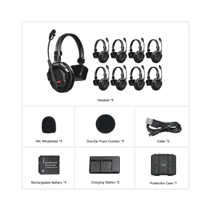 Synco X-Talk X9 9 Wireless Single-Ear Intercom Headset - Görsel 7