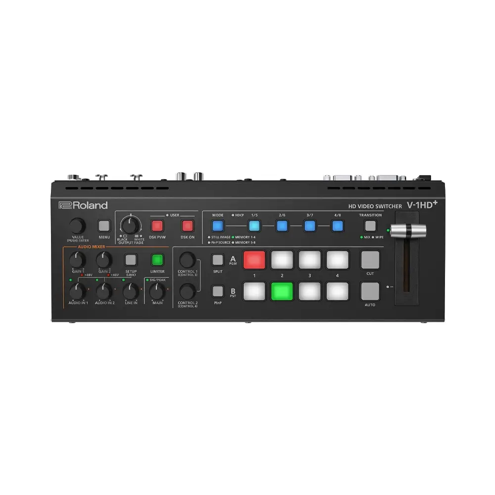v-1hd_plus-1.webp Roland V-1HD+ Kompakt 4 x HDMI Video Switcher - Görsel 1