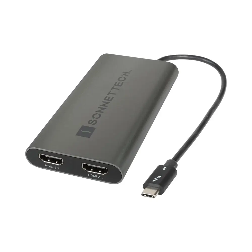 sonnet-dhdmi-21-1.webp Sonnet Thunderbolt Dual 4K HDMI 2.1 Adapter - Görsel 1