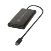 Sonnet USB-C DisplayLink Dual 4K 60Hz HDMI Adapter with Pass-Through PD