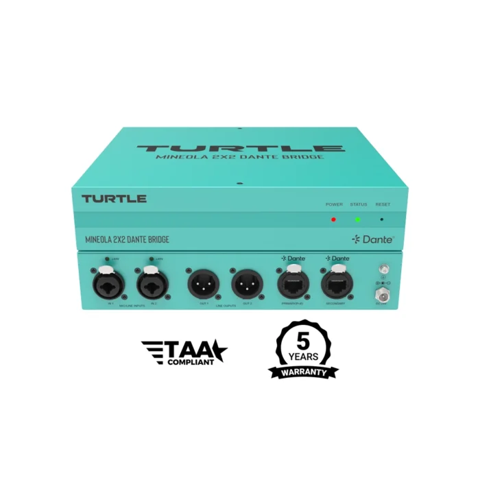 Turtle Mineola 2x2 Dante Audio Bridge - Görsel 2