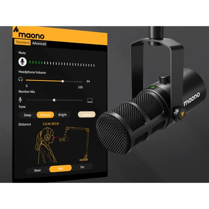 MAONO PD400X USB/XLR Dinamik Mikrofon - Görsel 11