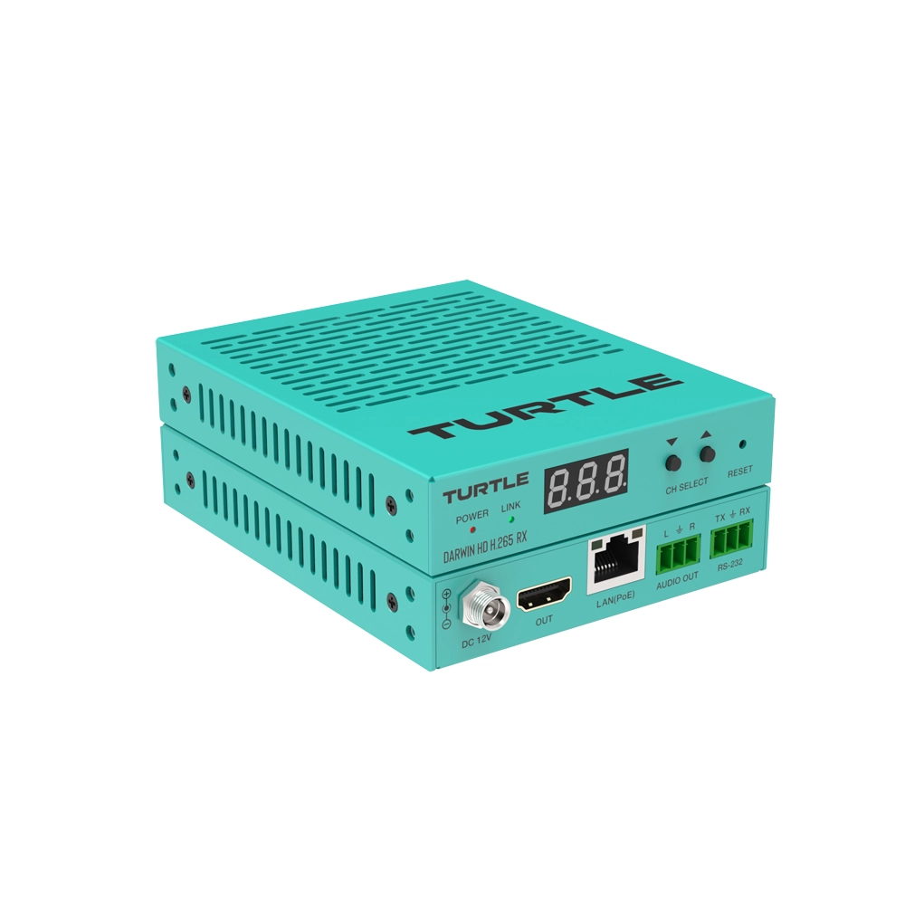 2. Darwin HD Rx final Turtle DARWIN HD H.265 RX; HDMI 1080p60 4:4:4 AV over IP Receiver - Görsel 1