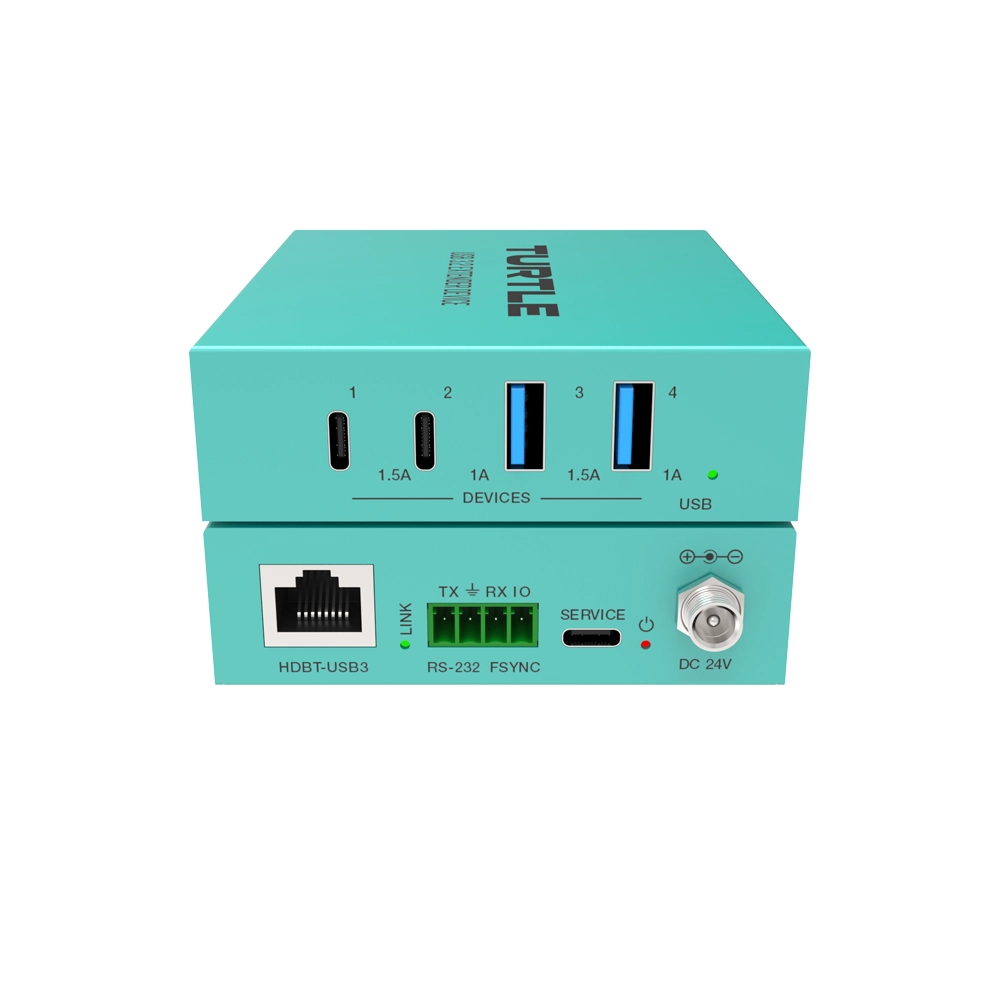 2. USB Rx final Turtle 100m USB 3.2 5Gbps Extender Kit over CAT - Görsel 1