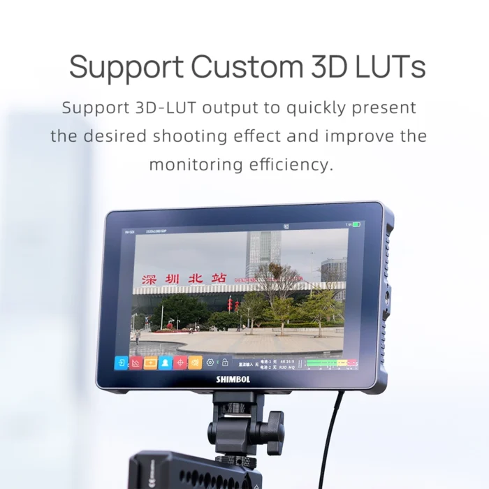 SHIMBOL M7 7" Touchscreen 4K HDMI/3G-SDI Video Monitor with 3D LUT Output - Görsel 6
