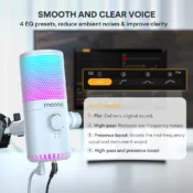 MAONO DM30RGB USB Oyun Mikrofonu (Beyaz) - Görsel 10