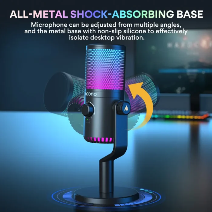 MAONO DM30RGB USB Oyun Mikrofonu (Siyah) - Görsel 10