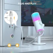 MAONO DM30RGB USB Oyun Mikrofonu (Beyaz) - Görsel 12