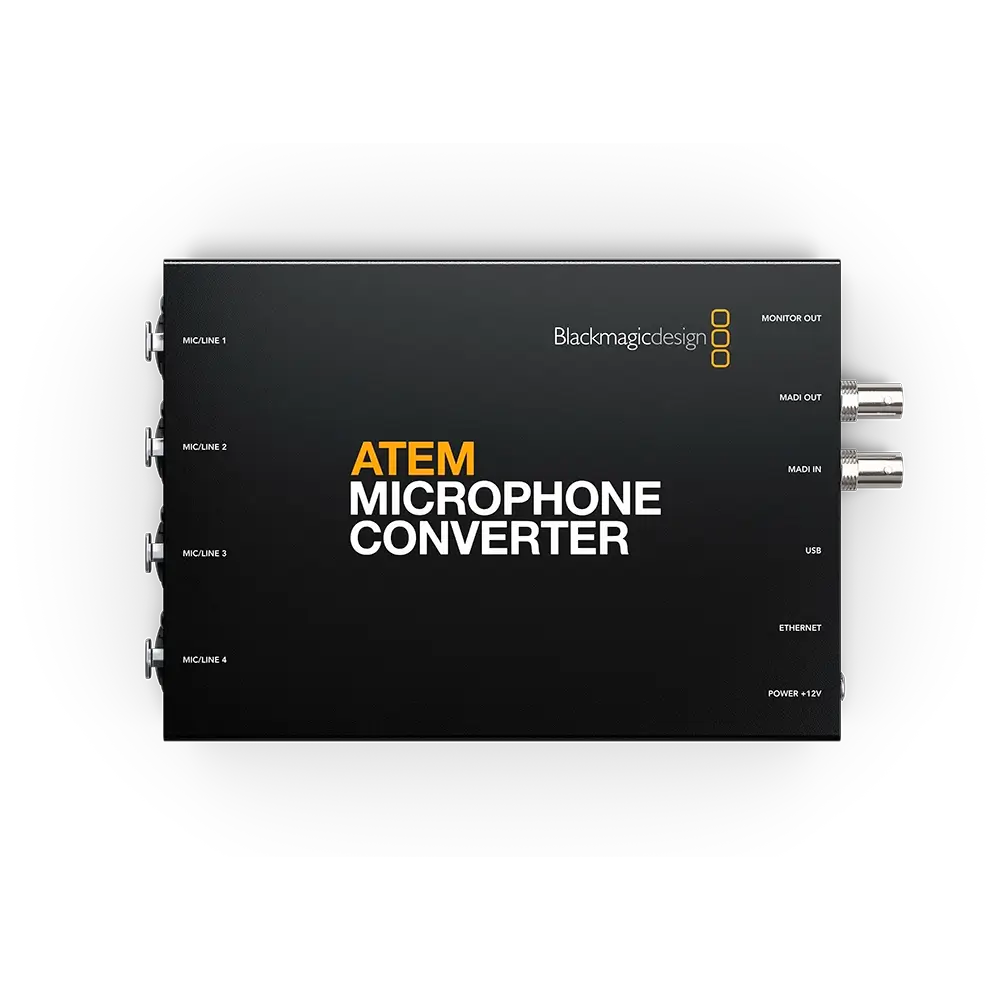 ATEM-Microphone-Converter-Front Blackmagic ATEM Microphone Converter - Görsel 1