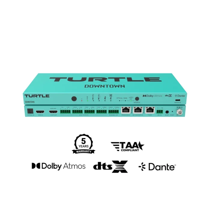 Turtle DOWNTOWN. ?ok Kanall? Dolby Atmos ve DTS?den Dante?ye Kodlay?c? - Görsel 6