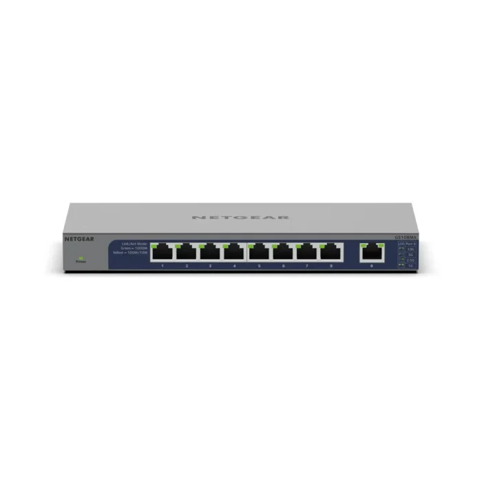 NETGEAR GS108MX - 8-Port Gigabit Ethernet Unmanaged Switch +1P 10G/MULTI-GIG UPLINK - Görsel 3