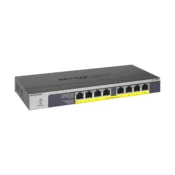 NETGEAR GS108PP - 8-Port Gigabit Ethernet Unmanaged Switch W/POE/POE+
