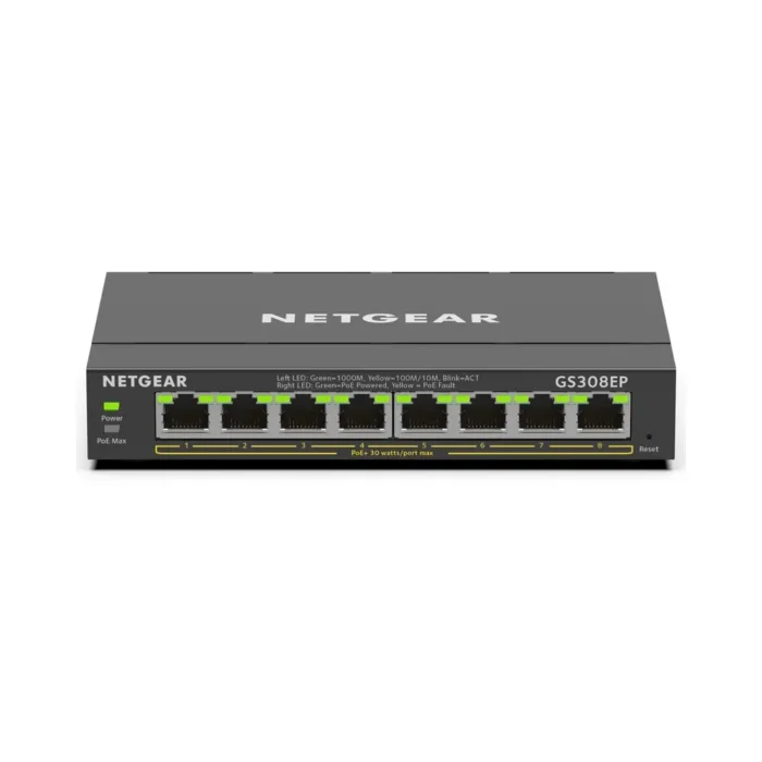 NETGEAR GS308EP - 8PT GE Smart Switch W/ POE+ - Görsel 2