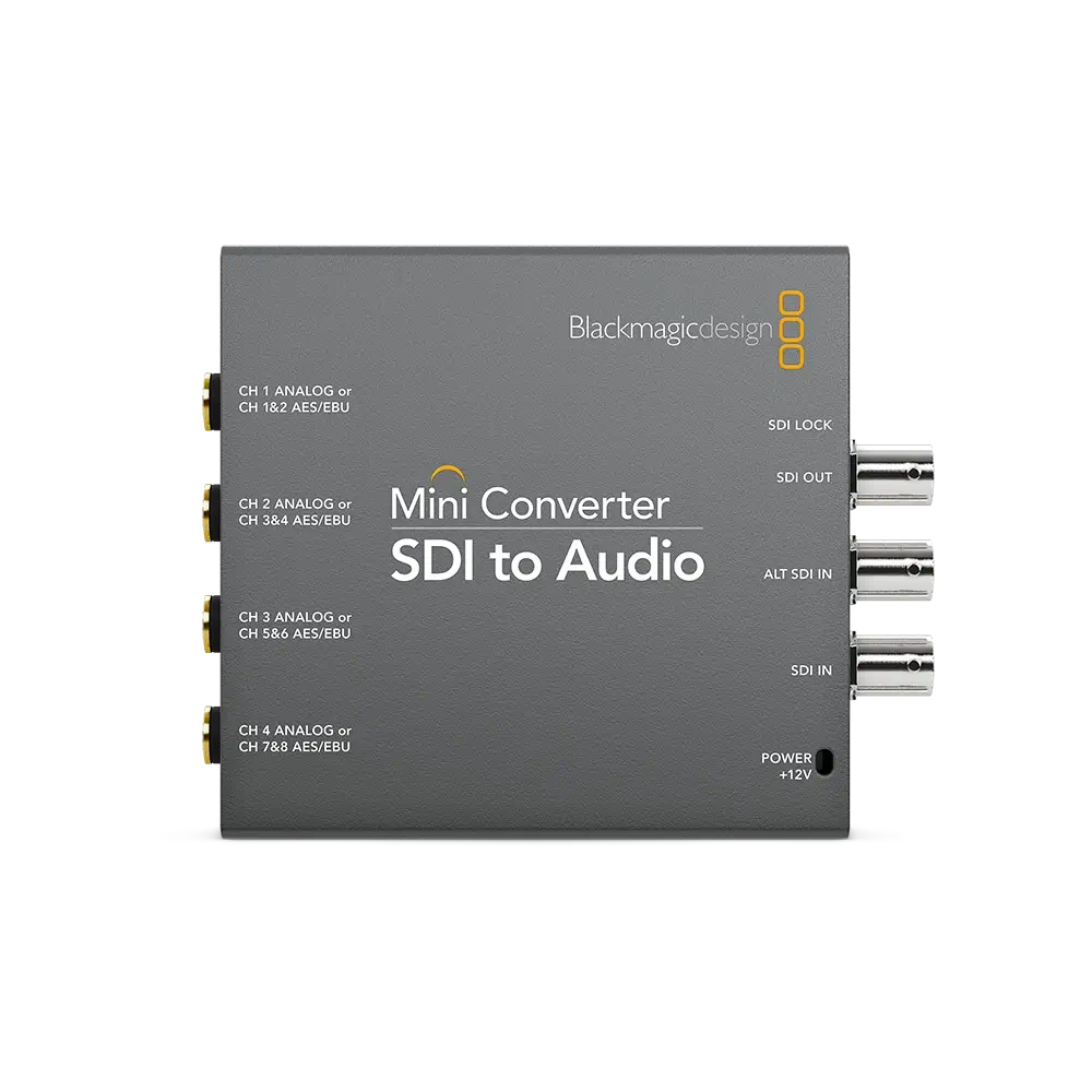 MiniConverter-SDItoAudio-Front Blackmagic Mini Converter - SDI to Audio - Görsel 1