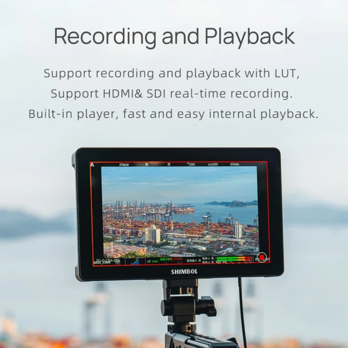 SHIMBOL Memory 7 Pro 7" Touchscreen 4K HDMI/3G-SDI Recording Monitor with 3D LUT Output - Görsel 21