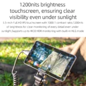 SHIMBOL M5 5.5" 3D LUT 4K HDMI HDR Touchscreen Monitor - Görsel 4