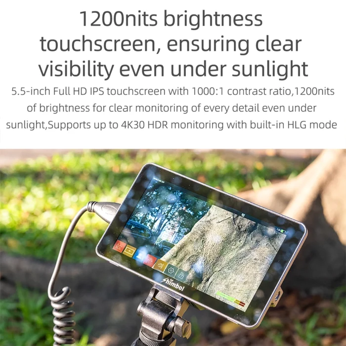 SHIMBOL M5 5.5" 3D LUT 4K HDMI HDR Touchscreen Monitor - Görsel 4