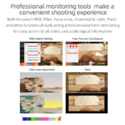 SHIMBOL M5 5.5" 3D LUT 4K HDMI HDR Touchscreen Monitor - Görsel 6