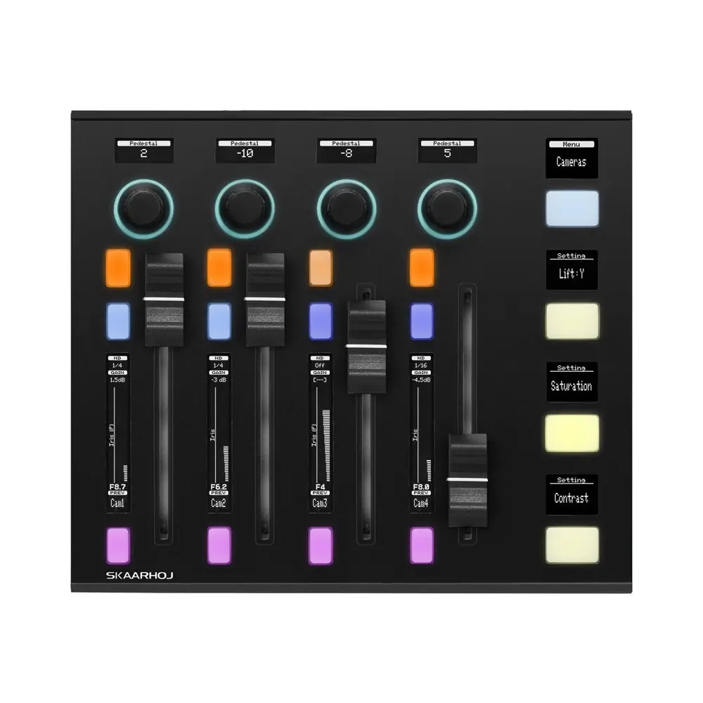 W-BOARD-MI-V1B-SBK-1 SKAARHOJ SKAARHOJ Wave Board Mini - Slim Enclosure Black - Görsel 1