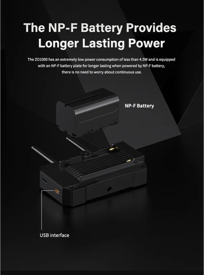 SHIMBOL ZO1000 SDI/HDMI Wireless Video Transmitter and Receiver Kit - Görsel 11