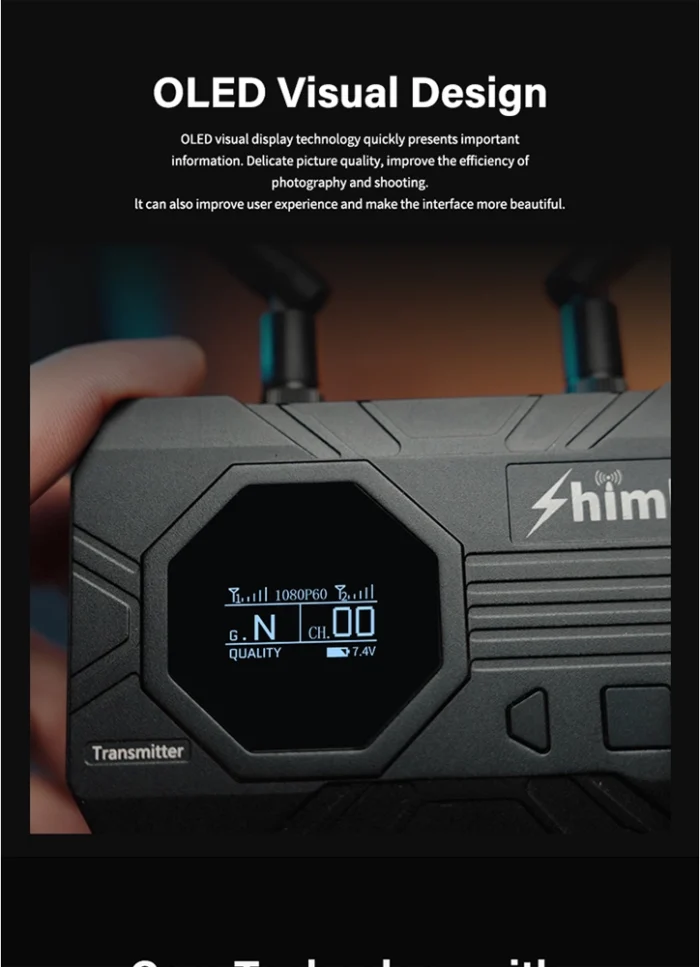 SHIMBOL ZO1000 SDI/HDMI Wireless Video Transmitter and Receiver Kit - Görsel 13