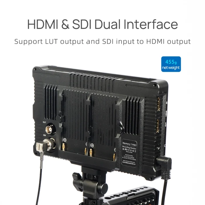 SHIMBOL Memory 7 Pro 7" Touchscreen 4K HDMI/3G-SDI Recording Monitor with 3D LUT Output - Görsel 13