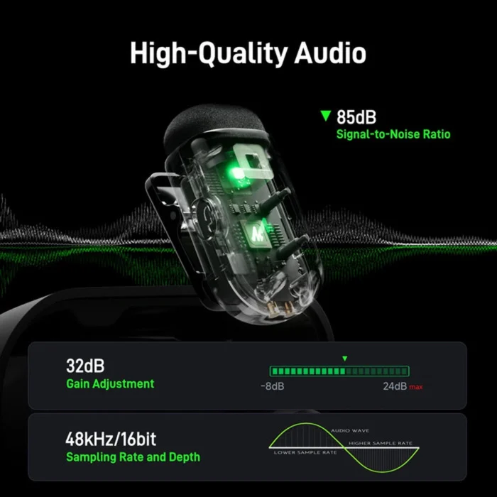 MAONO WAVE T1 MINI Kablosuz Mikrofon - Görsel 4