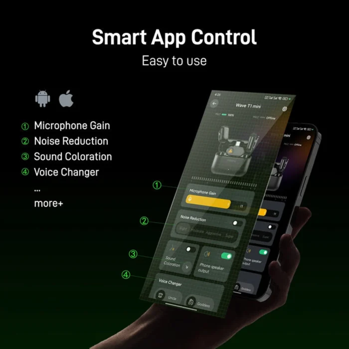 MAONO WAVE T1 MINI Kablosuz Mikrofon - Görsel 8