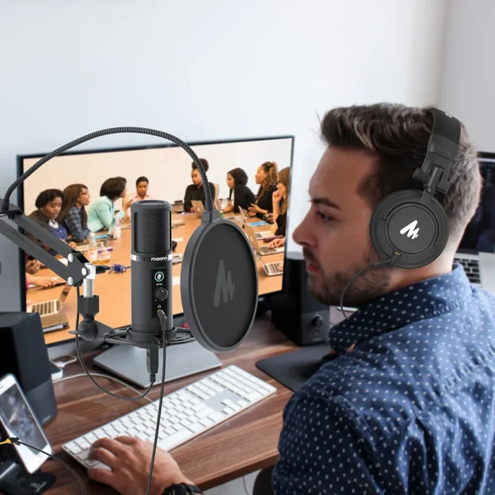 MAONO PM422 Tak & Çalıştır Podcast için USB Mikrofon - Görsel 10