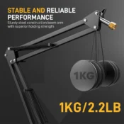 MAONO BA20 Mikrofon Süspansiyonlu Makas Kollu Stand - Görsel 5