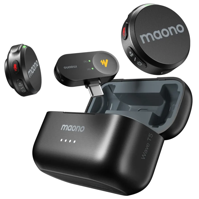 MAONO Wave T5 Kablosuz Lavalier Mikrofon - Görsel 3