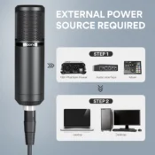 MAONO PM320S Stüdyo için Kondenser XLR Mikrofon Kiti - Görsel 5