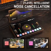 MAONO MaonoCASTER AMC2 NEO Tek Noktadan Yayın Ses Mikseri ve Ses Kartı (Beyaz) - Görsel 4