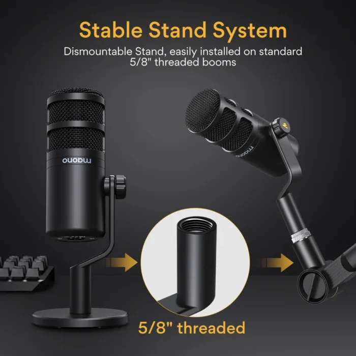 PD100 Podcast için Dinamik XLR Mikrofon Kiti - Görsel 10