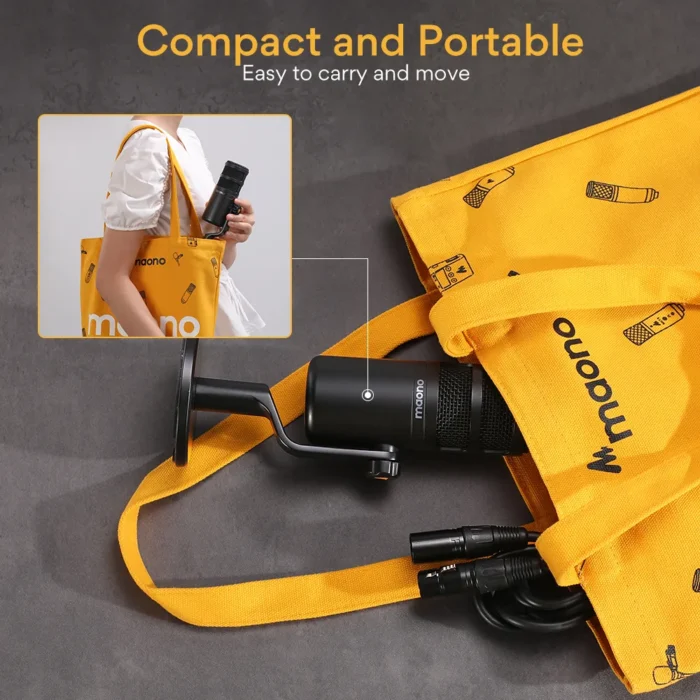 PD100 Podcast için Dinamik XLR Mikrofon Kiti - Görsel 13