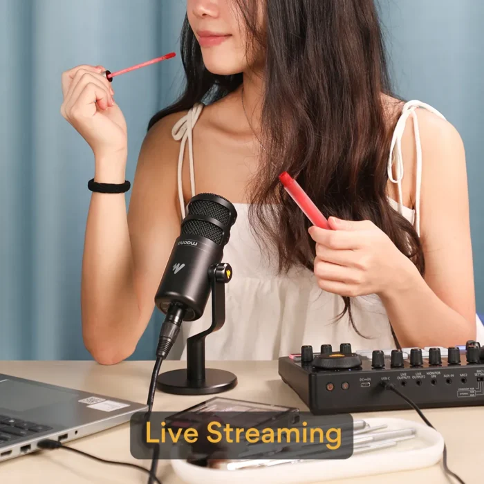 PD100 Podcast için Dinamik XLR Mikrofon Kiti - Görsel 17