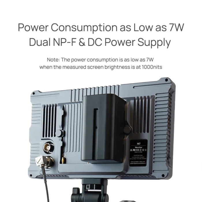 SHIMBOL M7 7" Touchscreen 4K HDMI/3G-SDI Video Monitor with 3D LUT Output - Görsel 10