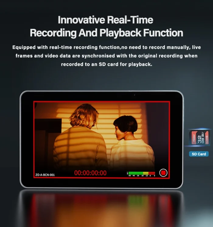 SHIMBOL Memory I 5.5" 3D LUT 4K HDMI Touchscreen Recorder/Monitor - Görsel 10