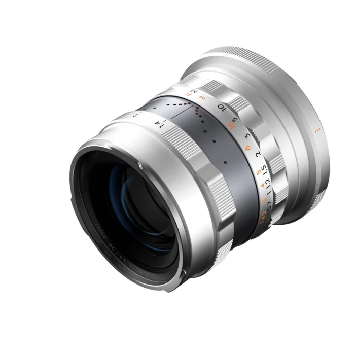 zThypoch Simera 28mm f/1.4 Lens (Canon RF, Silver)